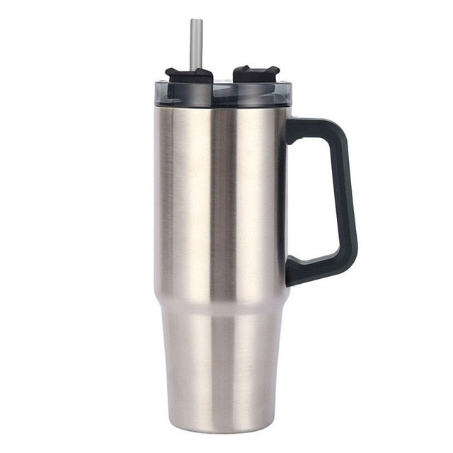 Trendy Insulated 40 ounce Tumbler With Straw