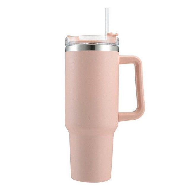 Trendy Insulated 40 ounce Tumbler With Straw