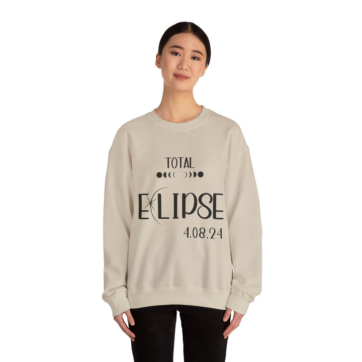 Total Solar Eclipse 2024 Sweatshirt, Unisex Heavy Blend™ Crewneck Sweatshirt, Solar Eclipse Gifts, Novelty Solar Eclipse Memorabilia