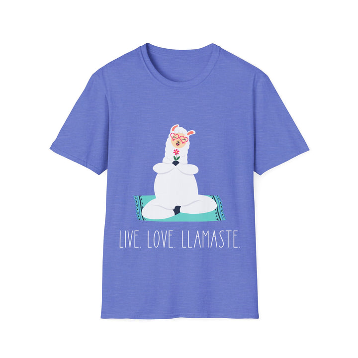 Funny Llama Yoga T-shirt, Unisex Softstyle T-Shirt, Gift for Yogi's, Fun Llama Shirt, Birthday Present for Yoga Lovers