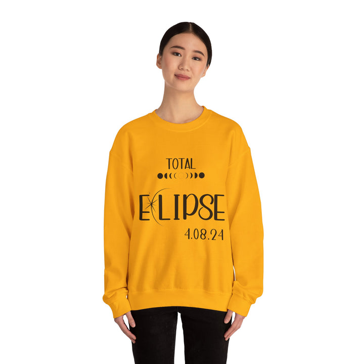 Total Solar Eclipse 2024 Sweatshirt, Unisex Heavy Blend™ Crewneck Sweatshirt, Solar Eclipse Gifts, Novelty Solar Eclipse Memorabilia