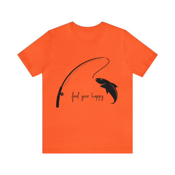 Funny Fishing Tee, Feed Your Happy Tee, Unisex Jersey Short Sleeve Tee, Fisher Birthday, Fishing Apparel, Fish Graphic Tee, Soft Cotton