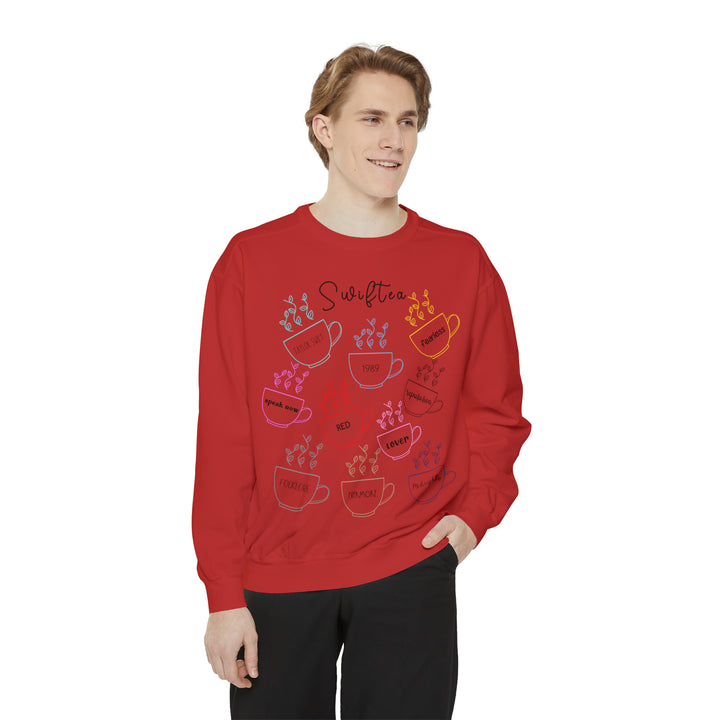 Swiftie Crewneck, Unisex Garment-Dyed Sweatshirt, Fun Gifts for Swifties, Swiftea Crewneck Sweatshirt