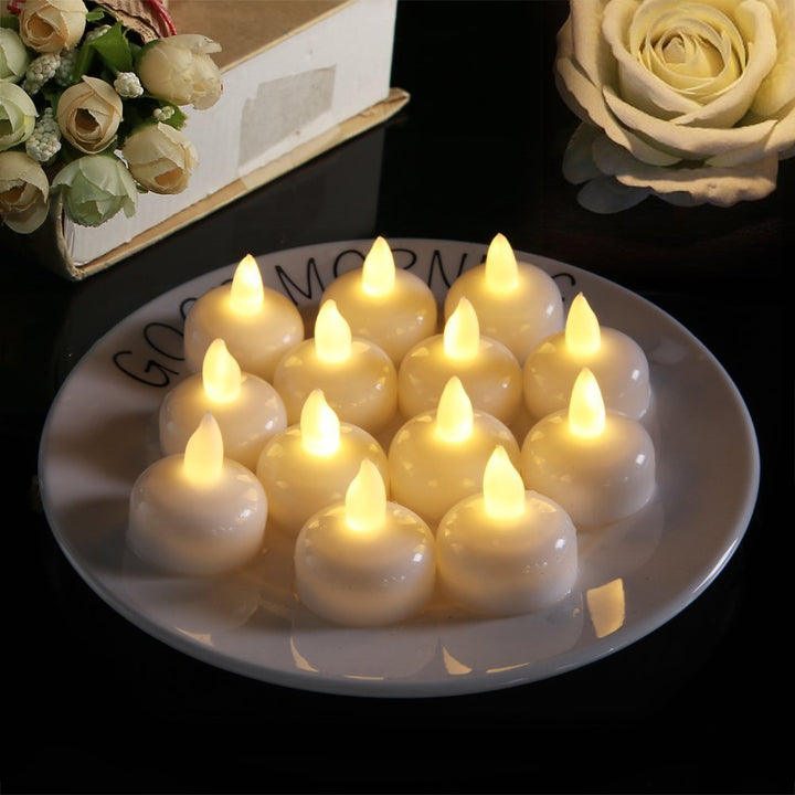 Floating Waterproof Candles, LED Candles, Wedding Party Decorations, SPA Shower Water Decoration Candle Light Led Floating Candle