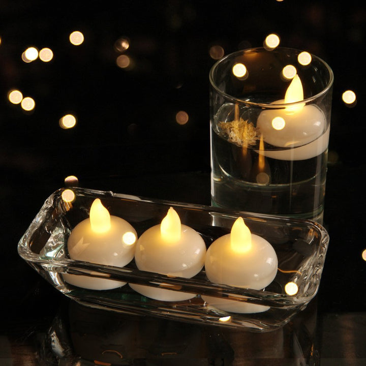 Floating Waterproof Candles, LED Candles, Wedding Party Decorations, SPA Shower Water Decoration Candle Light Led Floating Candle