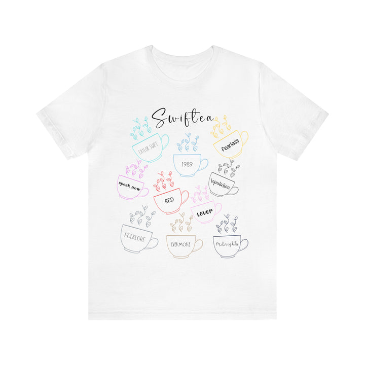 Swiftea Apparel, Novelty Tee for Swift Fans, Unisex Jersey Short Sleeve Tee, Swiftea Gifts for Friends and Family, Soft Cotton T-shirt