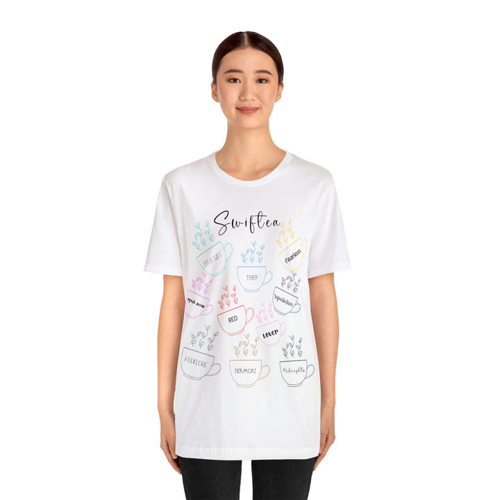 Swiftea Apparel, Novelty Tee for Swift Fans, Unisex Jersey Short Sleeve Tee, Swiftea Gifts for Friends and Family, Soft Cotton T-shirt