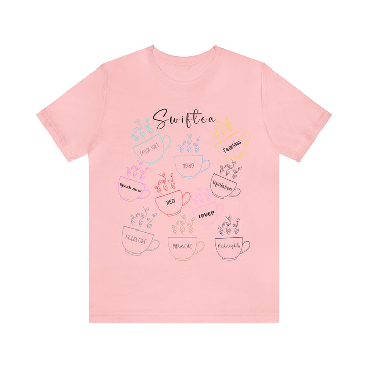 Swiftea Apparel, Novelty Tee for Swift Fans, Unisex Jersey Short Sleeve Tee, Swiftea Gifts for Friends and Family, Soft Cotton T-shirt