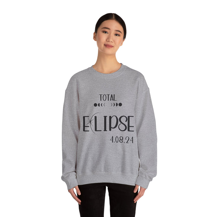 Total Solar Eclipse 2024 Sweatshirt, Unisex Heavy Blend™ Crewneck Sweatshirt, Solar Eclipse Gifts, Novelty Solar Eclipse Memorabilia