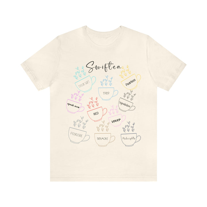 Swiftea Apparel, Novelty Tee for Swift Fans, Unisex Jersey Short Sleeve Tee, Swiftea Gifts for Friends and Family, Soft Cotton T-shirt