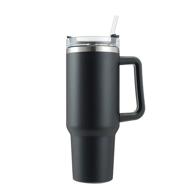 Trendy Insulated 40 ounce Tumbler With Straw