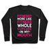 Funny Fitness Sweatshirt, Fitness Whole Cupcake Crewneck