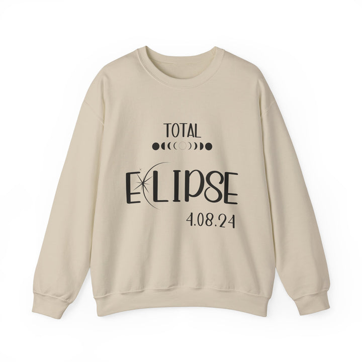 Total Solar Eclipse 2024 Sweatshirt, Unisex Heavy Blend™ Crewneck Sweatshirt, Solar Eclipse Gifts, Novelty Solar Eclipse Memorabilia