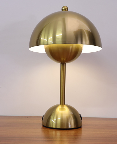 Wrought Iron Multi-Color Mushroom Lamp