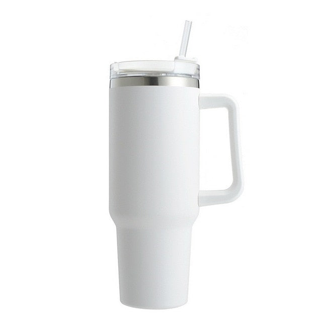 Trendy Insulated 40 ounce Tumbler With Straw