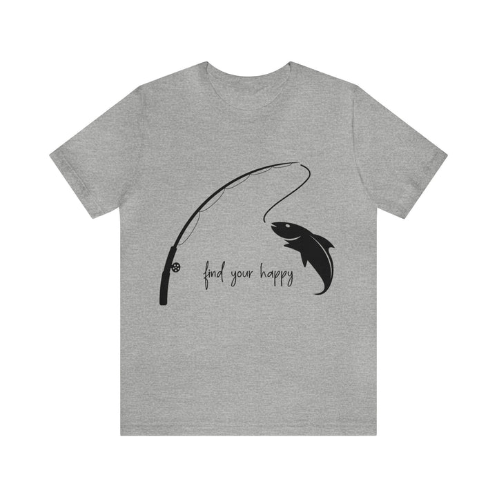 Funny Fishing Tee, Feed Your Happy Tee, Unisex Jersey Short Sleeve Tee, Fisher Birthday, Fishing Apparel, Fish Graphic Tee, Soft Cotton