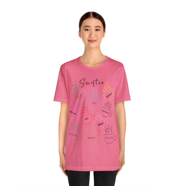 Swiftea Apparel, Novelty Tee for Swift Fans, Unisex Jersey Short Sleeve Tee, Swiftea Gifts for Friends and Family, Soft Cotton T-shirt