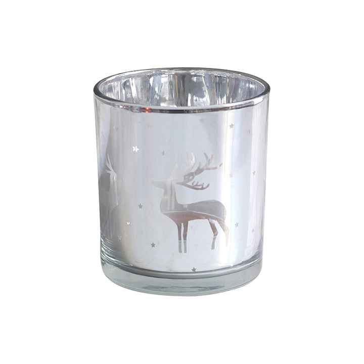 Beautiful Christmas Candle, Holiday Decoration, Holiday Candle Holder, Reindeer Candle Holder Decoration