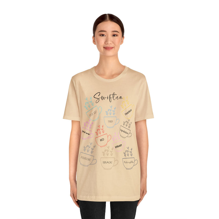 Swiftea Apparel, Novelty Tee for Swift Fans, Unisex Jersey Short Sleeve Tee, Swiftea Gifts for Friends and Family, Soft Cotton T-shirt