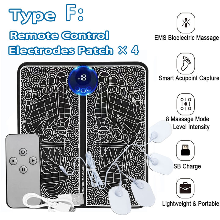 EMS Foot Massager, Foot Therapy, Relaxation and Pain Relief, Low Frequency EMS technology, Health and Beauty Products,