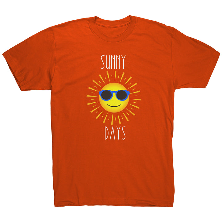 Sunny Days Tee Shirt, Sunshine Apparel, Inspirational Sunshine Shirt, Soft Jersey Tshirt for men or women, Sunny Days Shirt, Slim Fit Tee