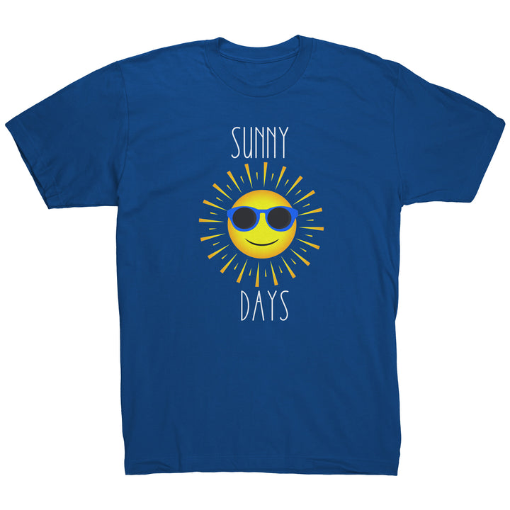 Sunny Days Tee Shirt, Sunshine Apparel, Inspirational Sunshine Shirt, Soft Jersey Tshirt for men or women, Sunny Days Shirt, Slim Fit Tee