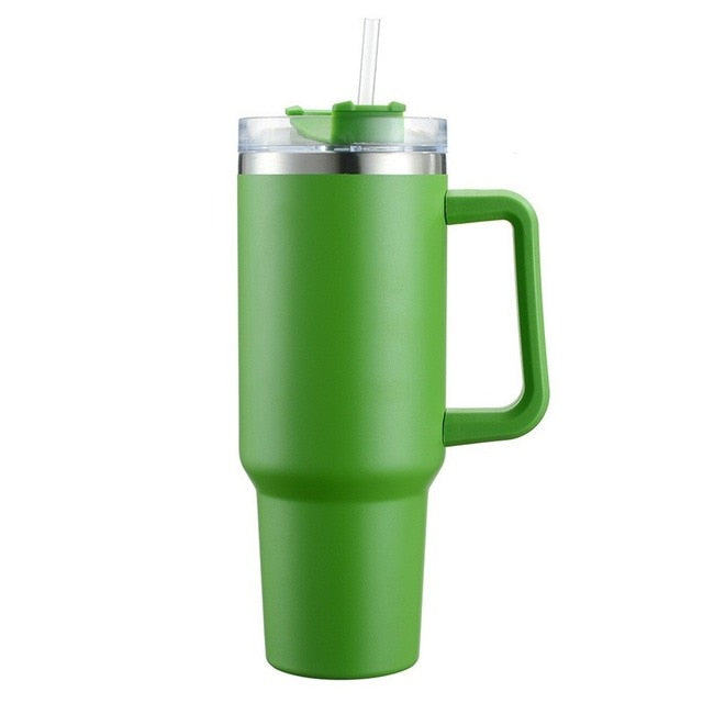 Trendy Insulated 40 ounce Tumbler With Straw