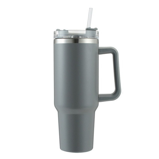 Trendy Insulated 40 ounce Tumbler With Straw