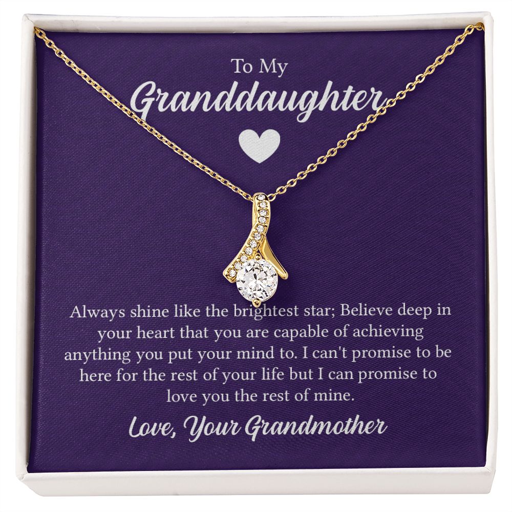 Special Granddaughter Necklace, Alluring Beauty Necklace - For Granddaughter From Grandmother