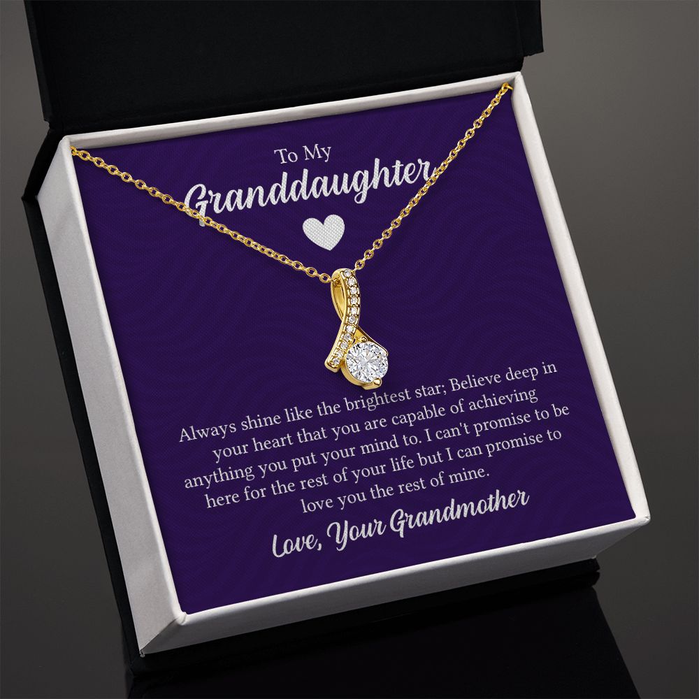 Special Granddaughter Necklace, Alluring Beauty Necklace - For Granddaughter From Grandmother