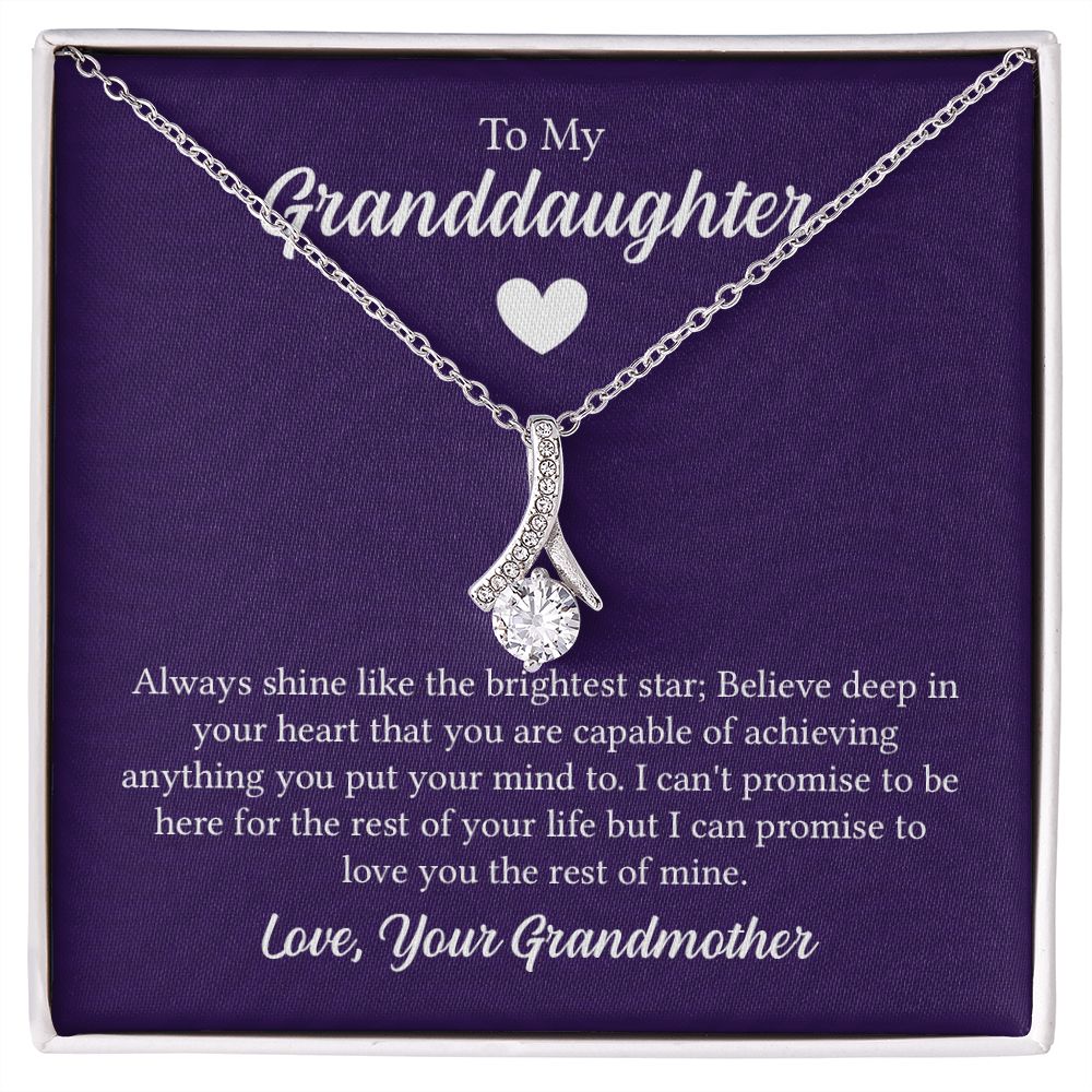 Special Granddaughter Necklace, Alluring Beauty Necklace - For Granddaughter From Grandmother