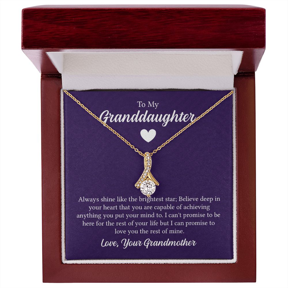 Special Granddaughter Necklace, Alluring Beauty Necklace - For Granddaughter From Grandmother