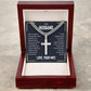 Personalized Artisan Cross Necklace - For Husband Love Your Wife