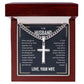 Personalized Artisan Cross Necklace - For Husband Love Your Wife