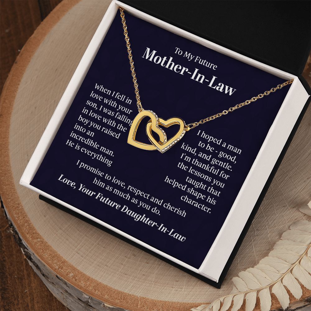 Interlocking Hearts Necklace - For Future Mother-in-Law