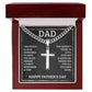 Artisan Cross Necklace - For Dad I Am Proud