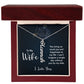 Customized Vertical Name Necklace - For Wife From Husband