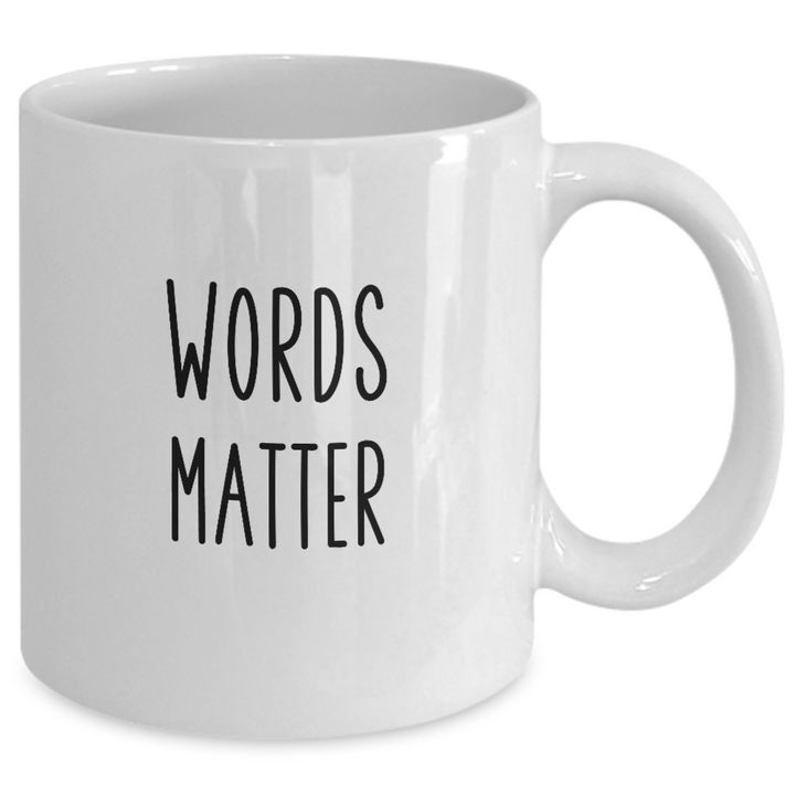 Words Matter Mug, LDS General Conference Quotes, Inspirational Religious Sayings, Words Matter Coffee Cup, Religious Memorabilia