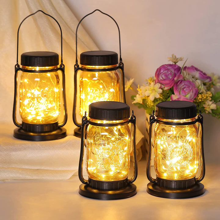 Home Patio Decorative LED Solar Mason Jar Light