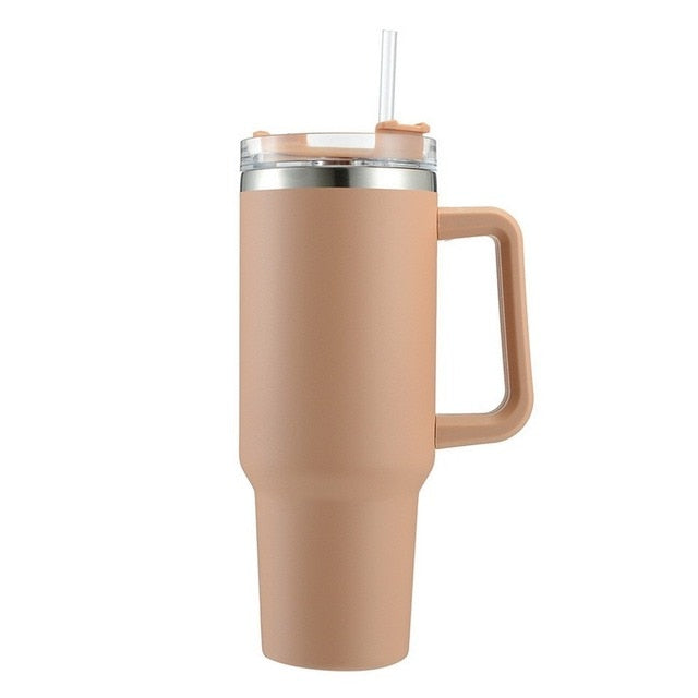 Trendy Insulated 40 ounce Tumbler With Straw