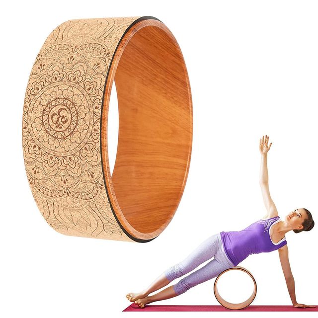 Yoga Roller Cork Back Wheel, Yoga Practice, Yoga Equipment to Enhance Performance, Gift for Yoga Enthusiast, Yoga Training Aid