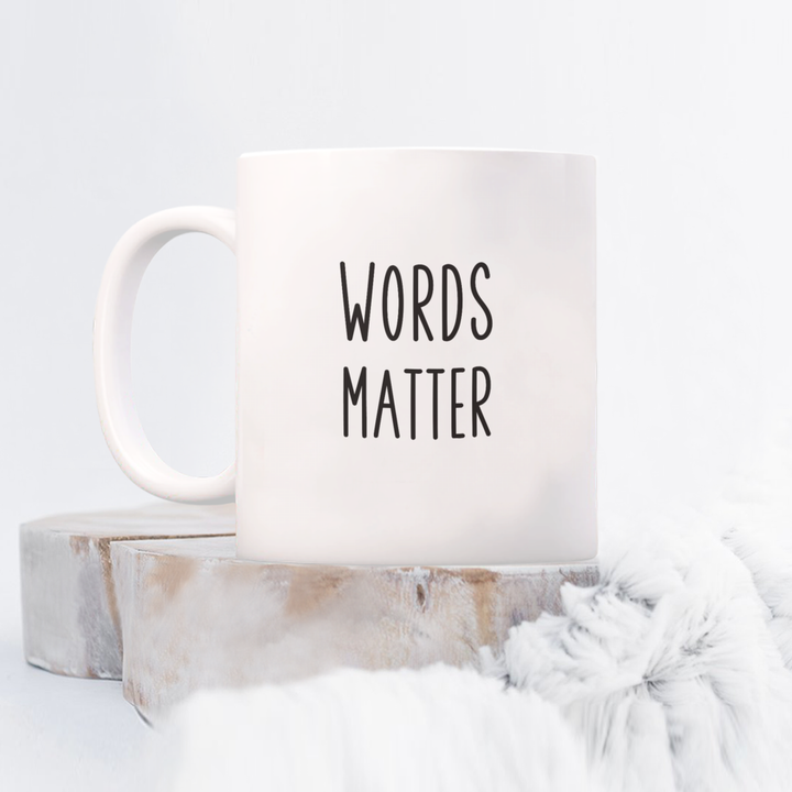 Words Matter Mug, LDS General Conference Quotes, Inspirational Religious Sayings, Words Matter Coffee Cup, Religious Memorabilia