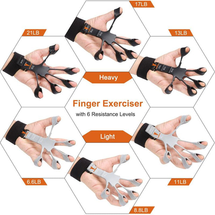 Finger Strengthener for Musicians and Fitness Enthusiasts, 6 Level Finger Strengthener