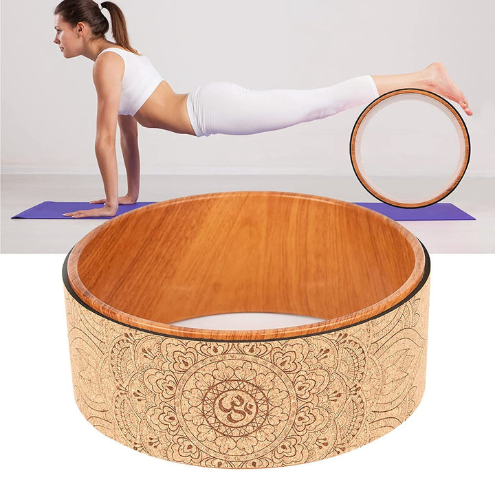 Yoga Roller Cork Back Wheel, Yoga Practice, Yoga Equipment to Enhance Performance, Gift for Yoga Enthusiast, Yoga Training Aid