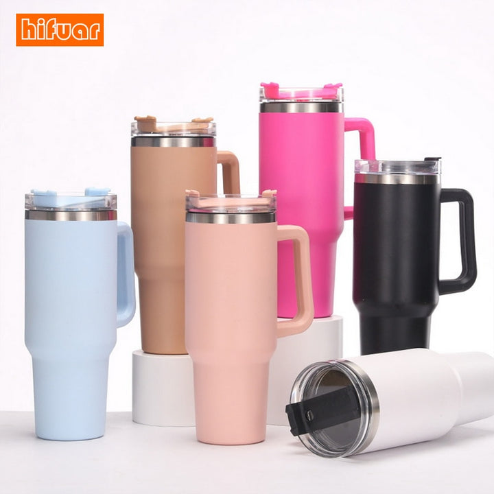 Trendy Insulated 40 ounce Tumbler With Straw