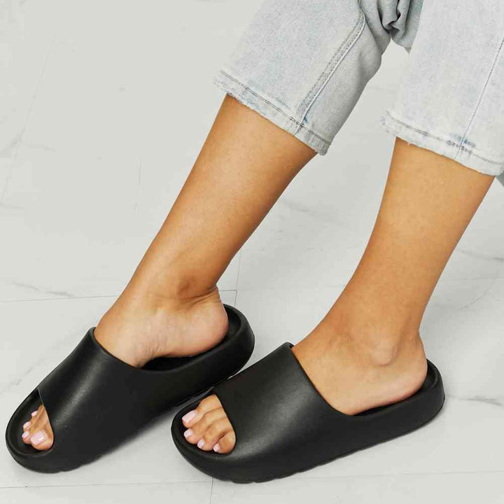 Black Comfort Slides