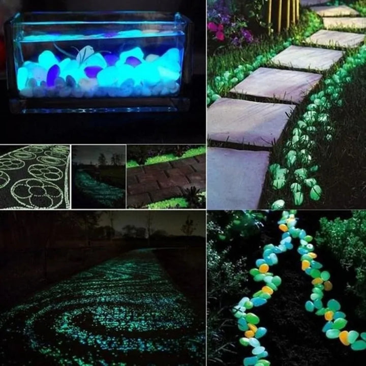 Glowing Garden Pebbles