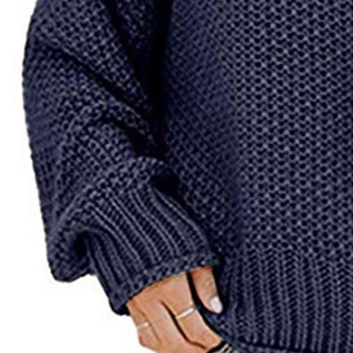 Chunky Pullover Turtleneck Sweater, Dropped Shoulder Sweater, Trendy Apparel For Women, Cute and Comfy Fall Sweater,