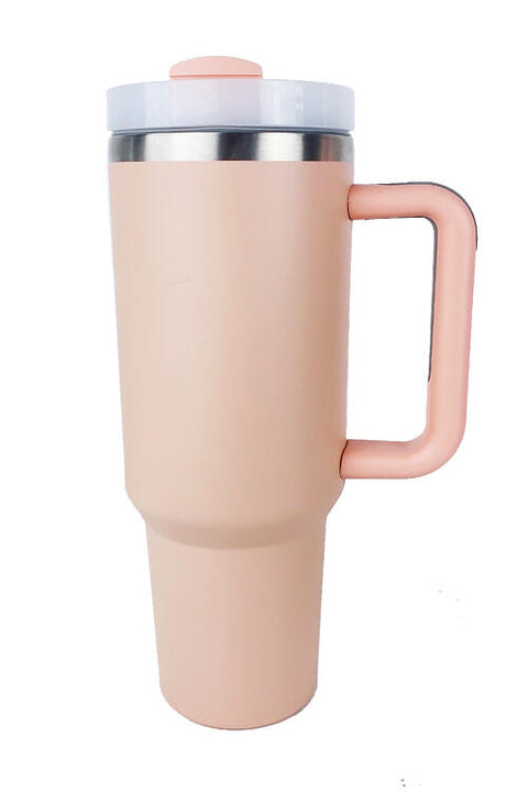 Stainless Steel 40 oz Tumbler with Upgraded Handle and Straw
