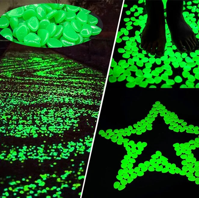 Glowing Garden Pebbles